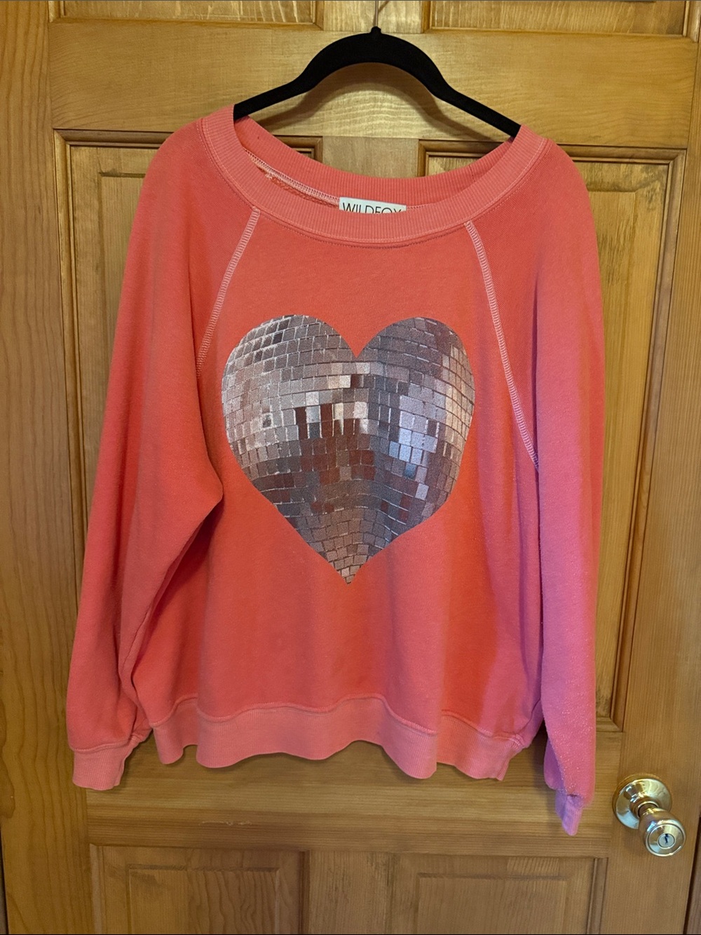 Wildfox Coral Crewneck Sweatshirt